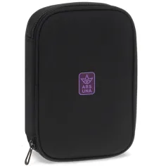 Ars Una: astuccio a più scomparti per ragazze nero-viola 15,5x22,5x4,5 cm