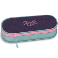 Ars Una: astuccio grande viola-turchese 23x5,5x9cm