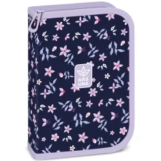 Ars Una: astuccio ripiegabile floreale Navy Bloom completo 12,8x19,3x3,6 cm