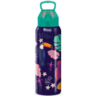 Ars Una: borraccia in metallo a doppia parete con tucano 3D 700 ml