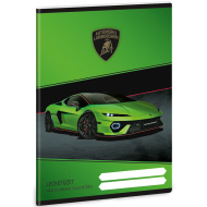 Ars Una: quaderno A5 verde con stampa Lamborghini, 38 pagine
