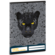 Ars Una: quaderno per i compiti Black Panther con stampa leopardata, 38 fogli, formato A5