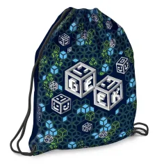 Ars Una: sacca da palestra geek, borsa sportiva 32x42 cm