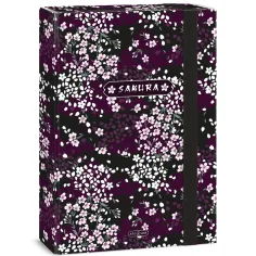 Ars Una: scatola porta quaderni A4 con fiori di sakura