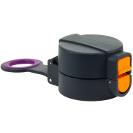 Ars Una: tappo per borraccia con chiusura di sicurezza, colore nero, per borracce da 350–650 ml