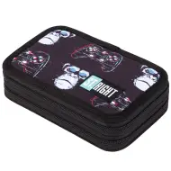 Astuccio a due piani St.Right Blue Gamer riempito