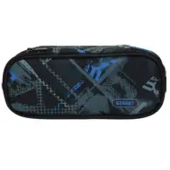 Astuccio ovale Street Azul 20x10x5 cm