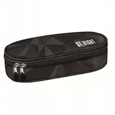 Astuccio ovale nero St.Right PC01 23x9,5x6 cm immagine 2