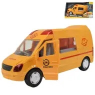 Auto Speciale: Auto da corsa espresso giallo con luci e suoni, funzione a volano 24 cm