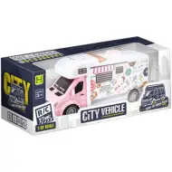 Auto da consegna cibo telecomandato RC con luce 27MHz 1/32