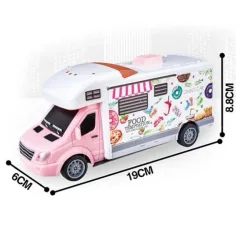 Auto da consegna cibo telecomandato RC con luce 27MHz 1/32 immagine 2