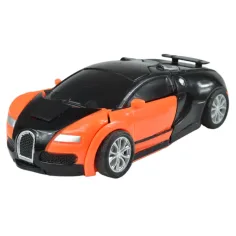 Auto da corsa: Auto sportiva a molla trasformabile in robot in diverse varianti 13cm immagine 2