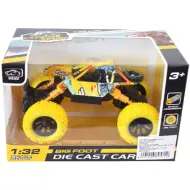 Auto da rally giallo a retrocarica fuoristrada 1/32