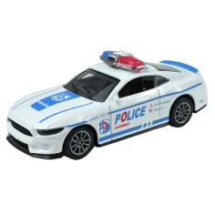 Auto della polizia: Auto della polizia in metallo a molla in diverse varianti 11cm 1 pezzo immagine 2