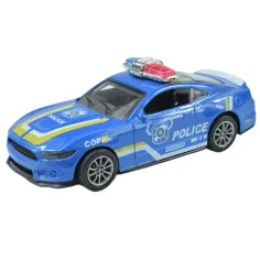 Auto della polizia: Auto della polizia in metallo a molla in diverse varianti 11cm 1 pezzo immagine 5