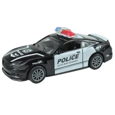 Auto della polizia: Auto della polizia in metallo a molla in diverse varianti 11cm 1 pezzo immagine 8