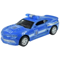Auto della polizia: Auto della polizia in metallo a retrocarica in diverse varianti 11 cm 1 pezzo immagine 4