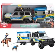Auto della polizia con luci e rimorchio per cavalli - Dickie Toys
