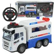 Auto della polizia con telecomando RC con effetti luminosi, scala 1/43, 27Mhz, 21cm
