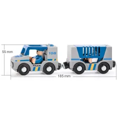 Auto della polizia magnetica con rimorchio - Woodyland immagine 2