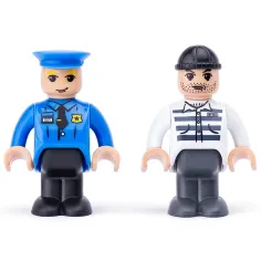 Auto della polizia magnetica con rimorchio - Woodyland immagine 3