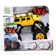 Auto fuoristrada a molla 4x4 di colore giallo