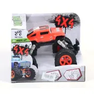 Auto fuoristrada a molla 4x4 di colore rosso