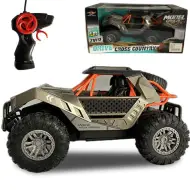 Auto fuoristrada telecomandato RC con roll-bar in scala 1/16, 20 cm, disponibile in due colori.