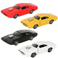 Auto giocattolo Dodge Charger 500 a retrocarica con luci e suoni 1/32 in diverse varianti