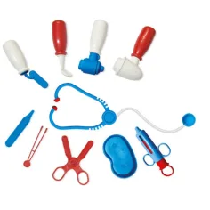 Auto medico rosso-blu con accessori immagine 2
