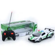 Auto sportiva Lamborghini della polizia telecomandata con effetti luminosi in scala 1/16