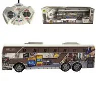 Autobus RC con telecomando Travel City con luci 27MHz scala 1/32 25cm