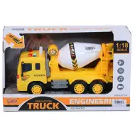 Autocarro betoniera in scala 1:18 con effetti di luce e suono