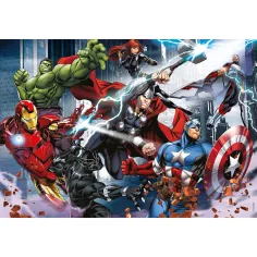 Avengers 2 in 1 puzzle da 108 pezzi e album da colorare 50x35 cm - Lisciani immagine 2