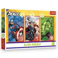 Avengers: I nostri eroi puzzle 3x50 pezzi - Trefl