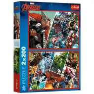 Avengers i difensori del mondo puzzle da 2x200 pezzi – Trefl