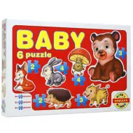 Baby Puzzle animali della foresta - D-Toys