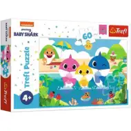 Baby Shark: Vacanze in famiglia - Squadra insieme puzzle da 60 pezzi - Trefl