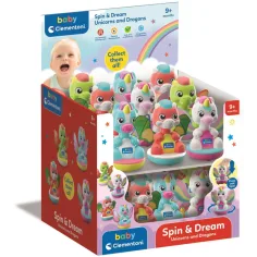 Baby Spin & Dream unicorno e drago giocattolo per bebè 1 pz - Clementoni