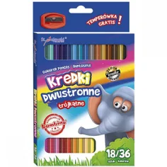 Bambino: Set di matite colorate 18/36 pezzi con temperino immagine 2
