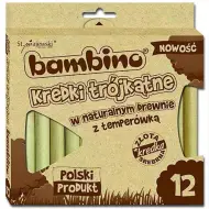 Bambino: Set di matite colorate triangolari in legno con temperino, 12 pezzi
