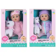 Bambino con animale di 30 cm, vari tipi, 1 pezzo