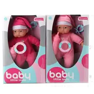 Bambino in pigiama con ciuccio e biberon in due varianti