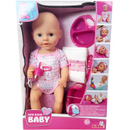 Bambola New Born Baby che fa la pipì con accessori 38 cm - Simba Toys