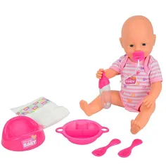 Bambola New Born Baby che fa la pipì con accessori 38 cm - Simba Toys immagine 2