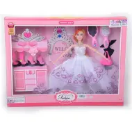 Bambola alla moda con abito da ballo e accessori 28 cm