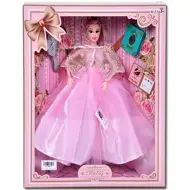 Bambola alla moda con pettine e libro con accessori 30 cm