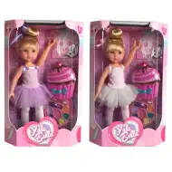 Bambola ballerina con set di trucco e maschera facciale in due varianti