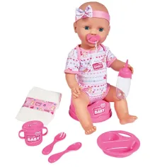 New Born Baby bambola che fa pipì con accessori 43 cm - Simba Toys immagine 4