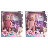 Bambola che fa pipì con maglietta colorabile e accessori in due varianti